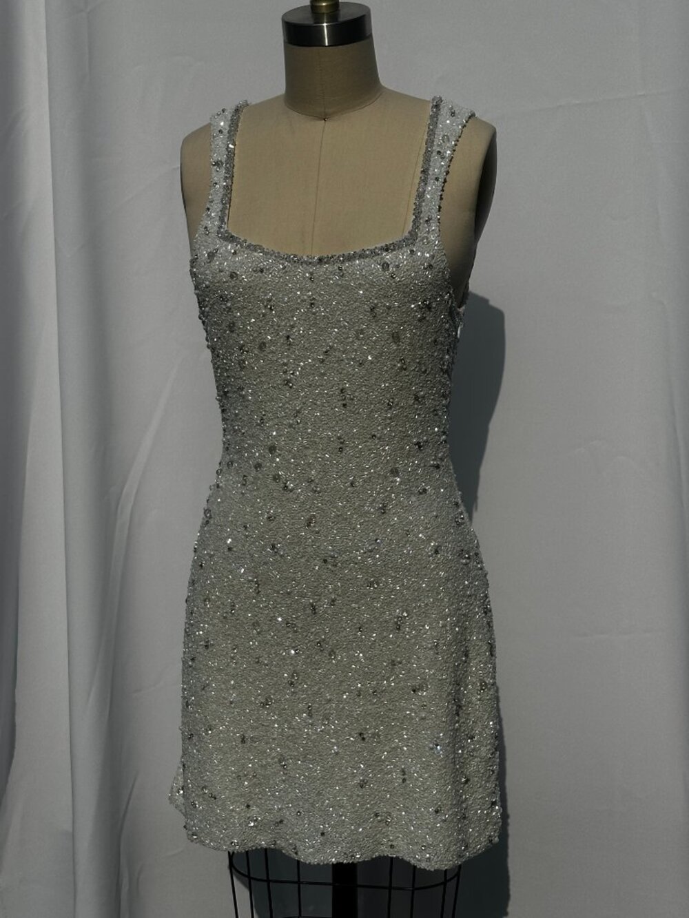 NB Luxe - Carmen Embellished Mini Dress - Ivory